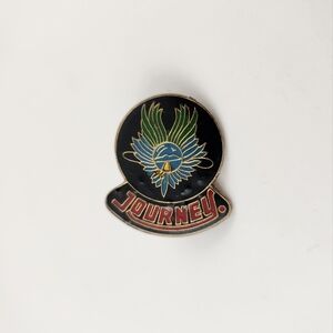 Vintage 70s/80s Journey (American rock band) enamel lapel pin